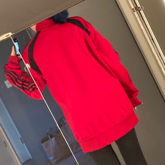 Adidas Red and Black Firebird Jacket - Picture 5 of 11